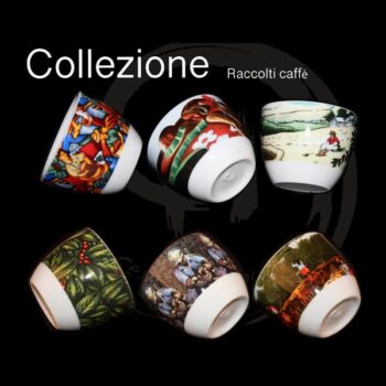 Tazzine in Porcellana Decorata