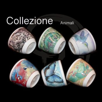 Tazzine da Caffè e Cappuccio Ceramic House Collezione ANIMALI